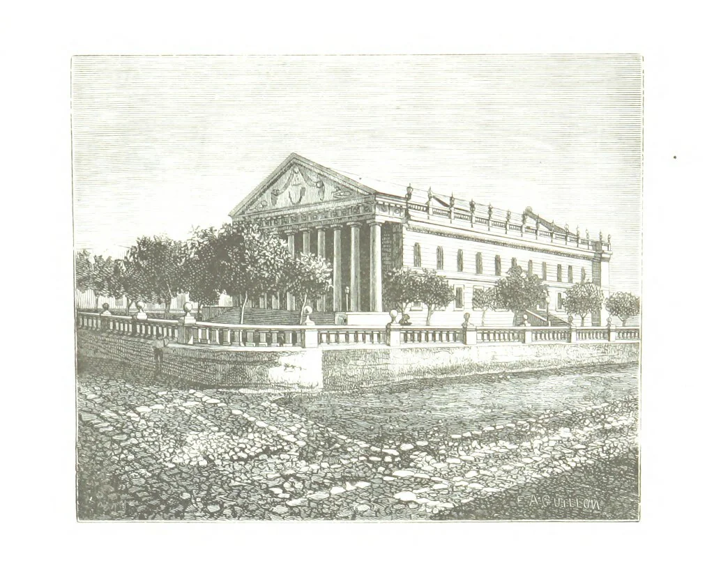 An illustration from De Paris a Guatémala. Notes de voyages au Centre-Amérique 1866-1875 ... Illustré de 35 planches. Dessins de M. E. A. Guillon, 1877, leaf 343