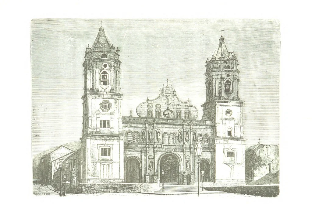 An illustration from De Paris a Guatémala. Notes de voyages au Centre-Amérique 1866-1875 ... Illustré de 35 planches. Dessins de M. E. A. Guillon, 1877, leaf 73