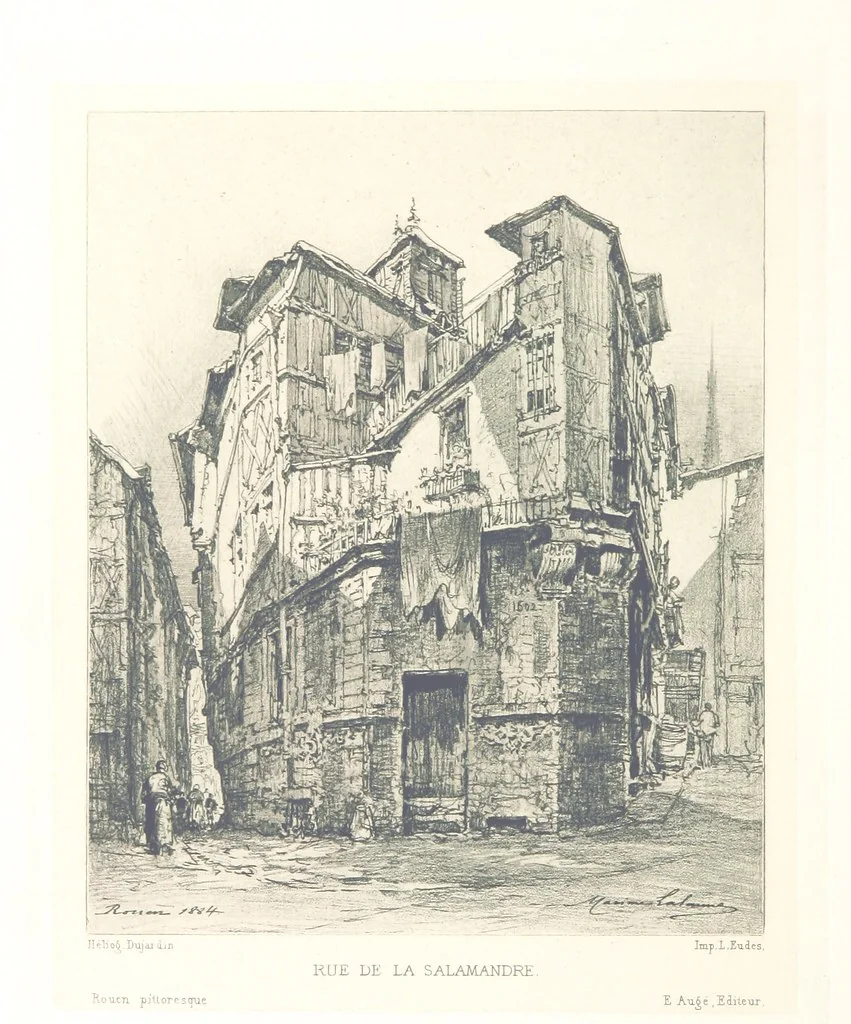 An illustration from Rouen pittoresque ... Dessins par M. Lalanne. Texte par Allais, C. de Beaurepaire, Dubosc, Félix, Hédou, H. de Lapommeraye, 1886, leaf 196