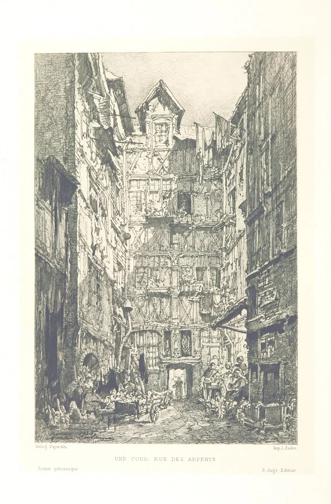 An illustration from Rouen pittoresque ... Dessins par M. Lalanne. Texte par Allais, C. de Beaurepaire, Dubosc, Félix, Hédou, H. de Lapommeraye, 1886, leaf 240