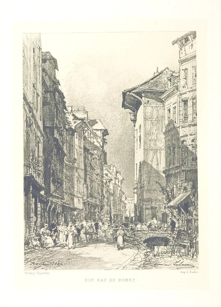 An illustration from Rouen pittoresque ... Dessins par M. Lalanne. Texte par Allais, C. de Beaurepaire, Dubosc, Félix, Hédou, H. de Lapommeraye, 1886, leaf 246