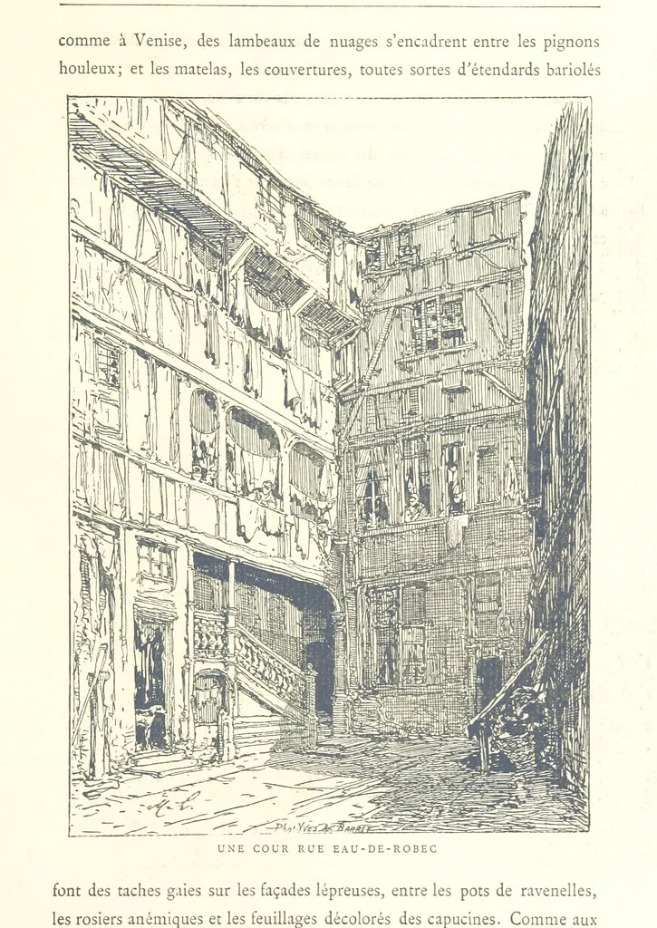 An illustration from Rouen pittoresque ... Dessins par M. Lalanne. Texte par Allais, C. de Beaurepaire, Dubosc, Félix, Hédou, H. de Lapommeraye, 1886, leaf 249
