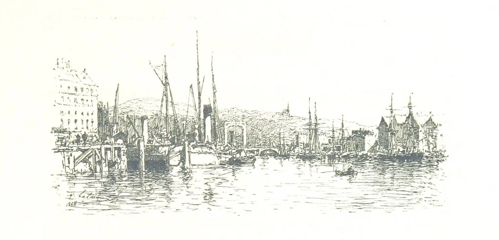 An illustration from Rouen pittoresque ... Dessins par M. Lalanne. Texte par Allais, C. de Beaurepaire, Dubosc, Félix, Hédou, H. de Lapommeraye, 1886, leaf 57