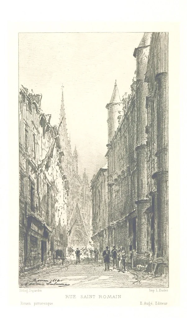 An illustration from Rouen pittoresque ... Dessins par M. Lalanne. Texte par Allais, C. de Beaurepaire, Dubosc, Félix, Hédou, H. de Lapommeraye, 1886, leaf 78