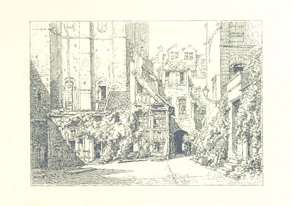 An illustration from Rouen pittoresque ... Dessins par M. Lalanne. Texte par Allais, C. de Beaurepaire, Dubosc, Félix, Hédou, H. de Lapommeraye, 1886, leaf 95