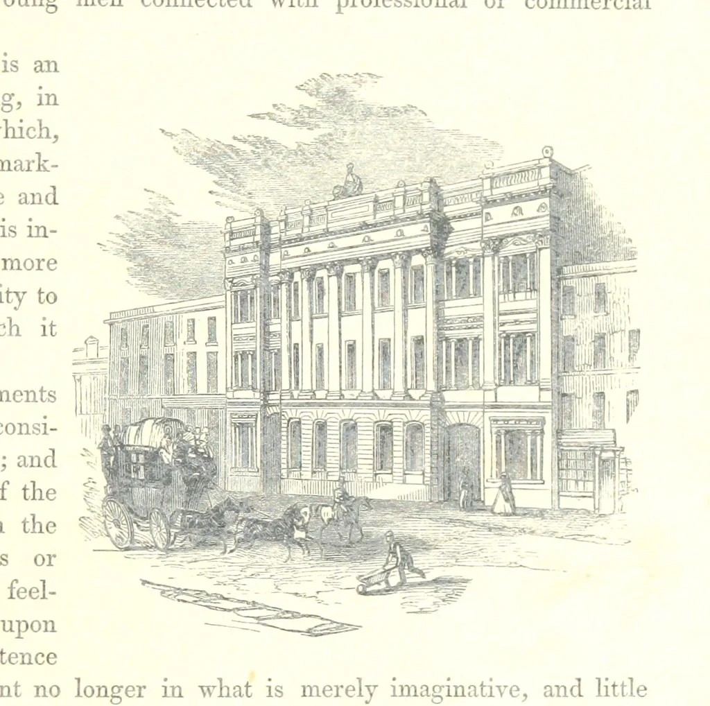 An illustration from The Pictorial History of the County of Lancaster, etc, 1844, leaf 127