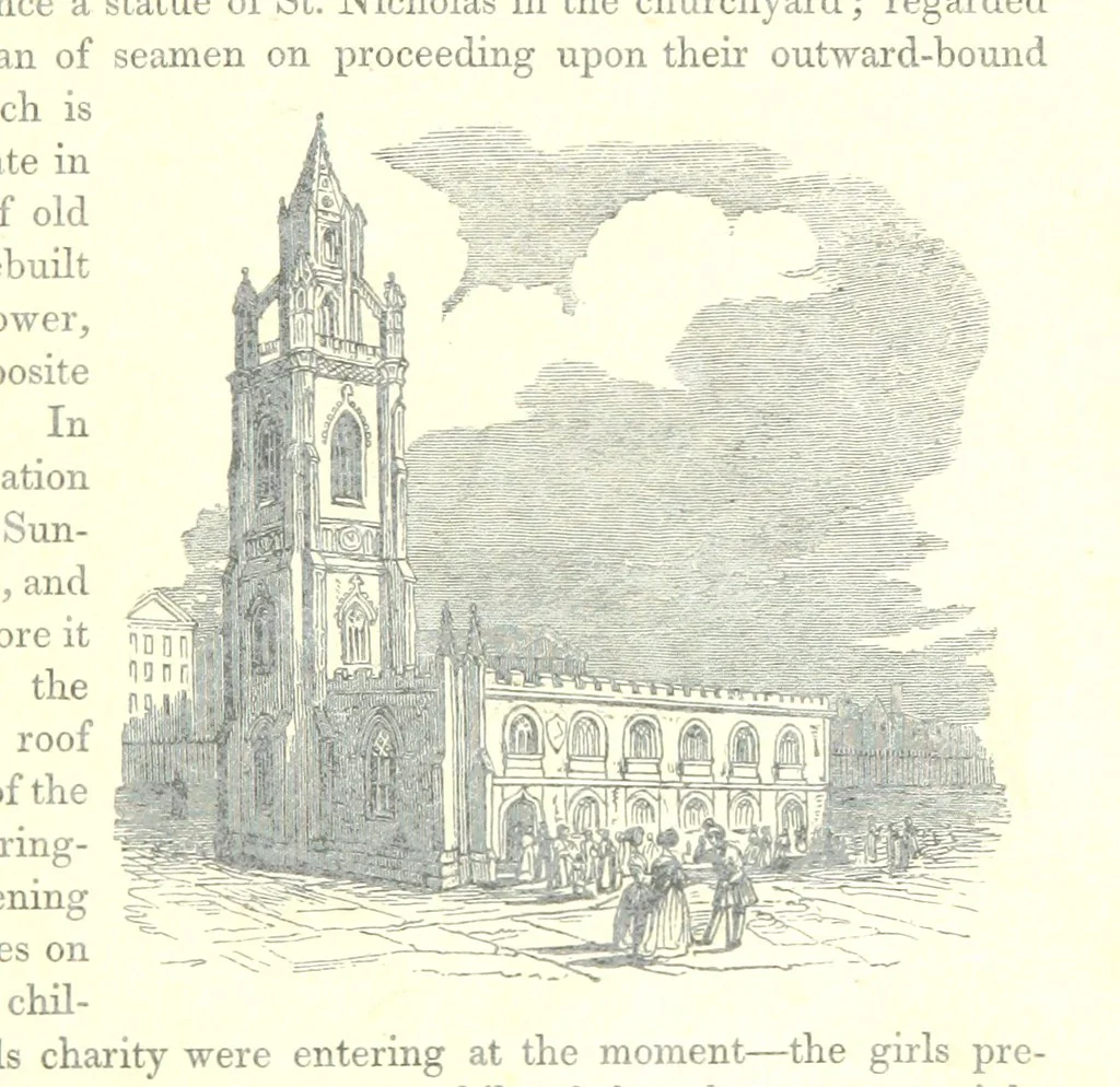 An illustration from The Pictorial History of the County of Lancaster, etc, 1844, leaf 135