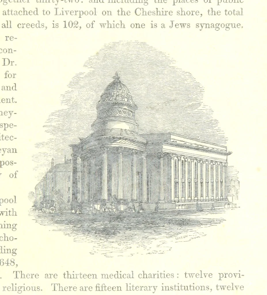 An illustration from The Pictorial History of the County of Lancaster, etc, 1844, leaf 137