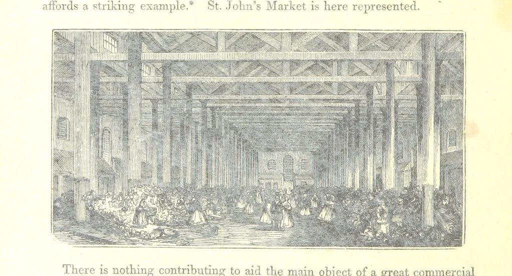 An illustration from The Pictorial History of the County of Lancaster, etc, 1844, leaf 138