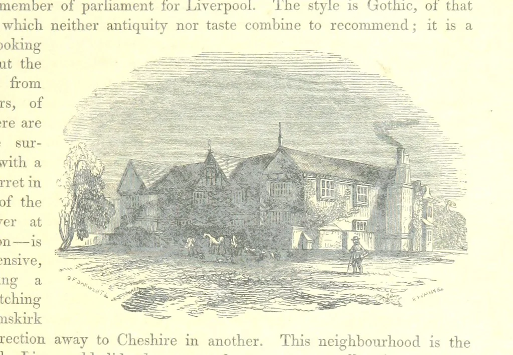 An illustration from The Pictorial History of the County of Lancaster, etc, 1844, leaf 147