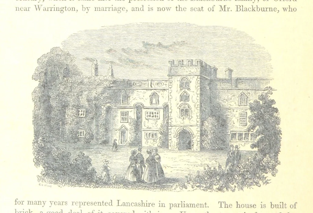 An illustration from The Pictorial History of the County of Lancaster, etc, 1844, leaf 148