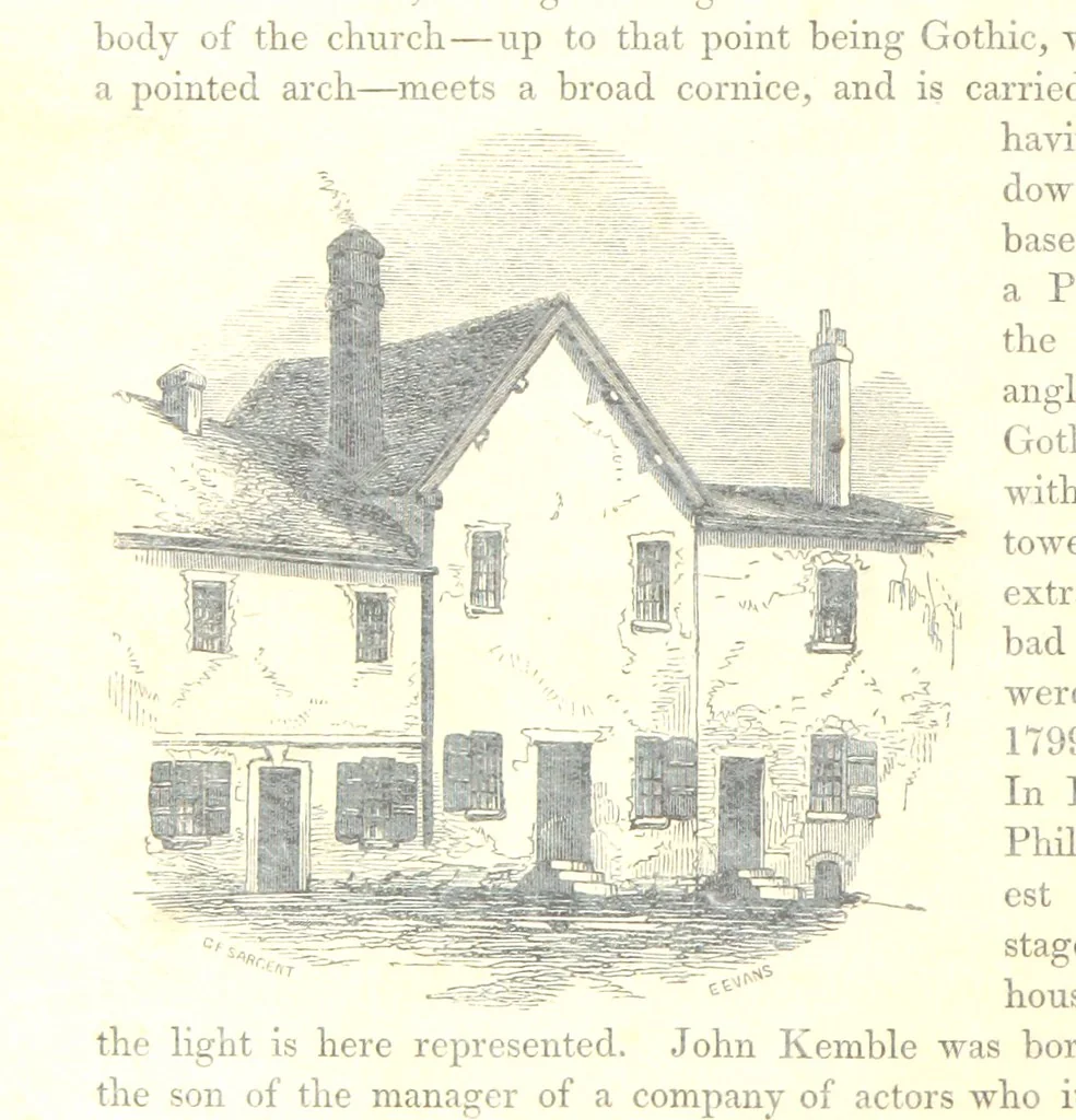 An illustration from The Pictorial History of the County of Lancaster, etc, 1844, leaf 150