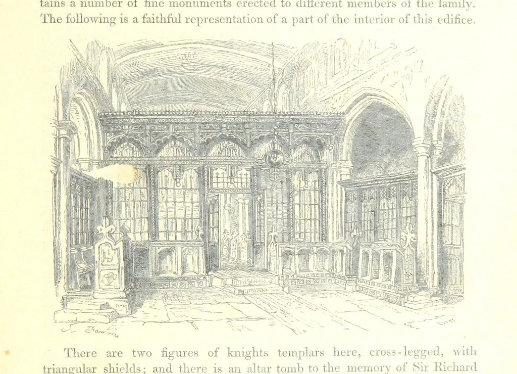 An illustration from The Pictorial History of the County of Lancaster, etc, 1844, leaf 155