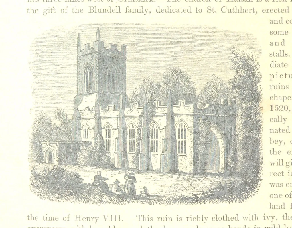 An illustration from The Pictorial History of the County of Lancaster, etc, 1844, leaf 156