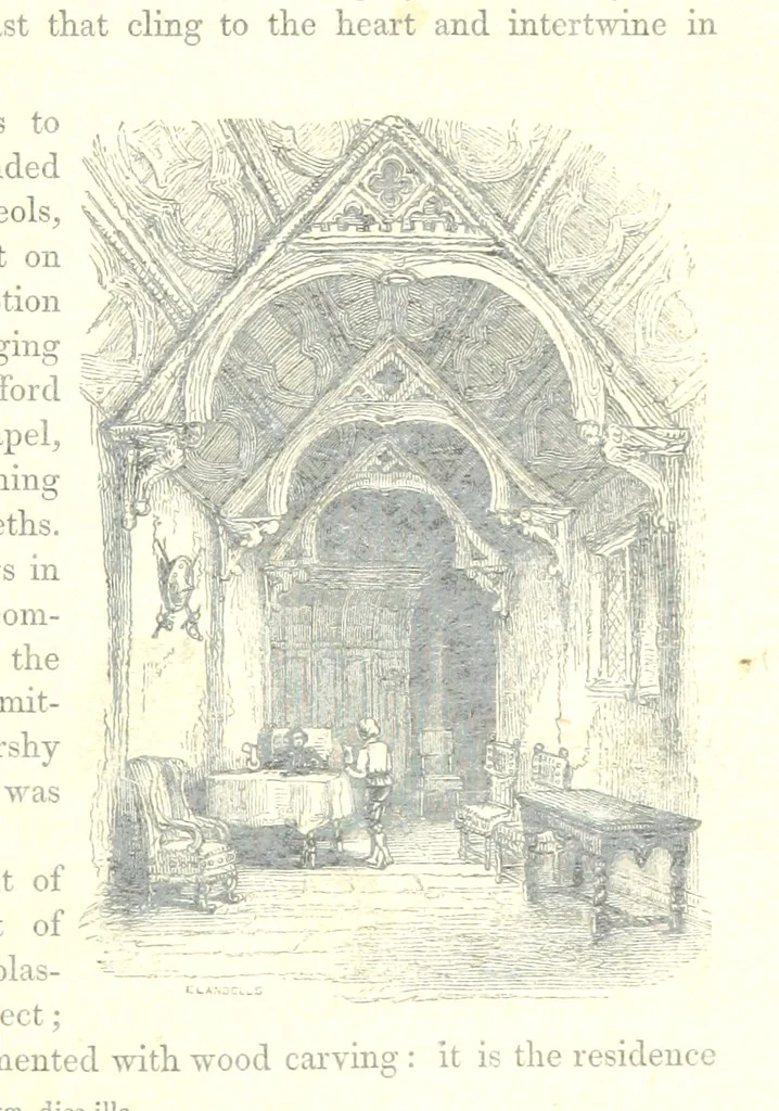 An illustration from The Pictorial History of the County of Lancaster, etc, 1844, leaf 161