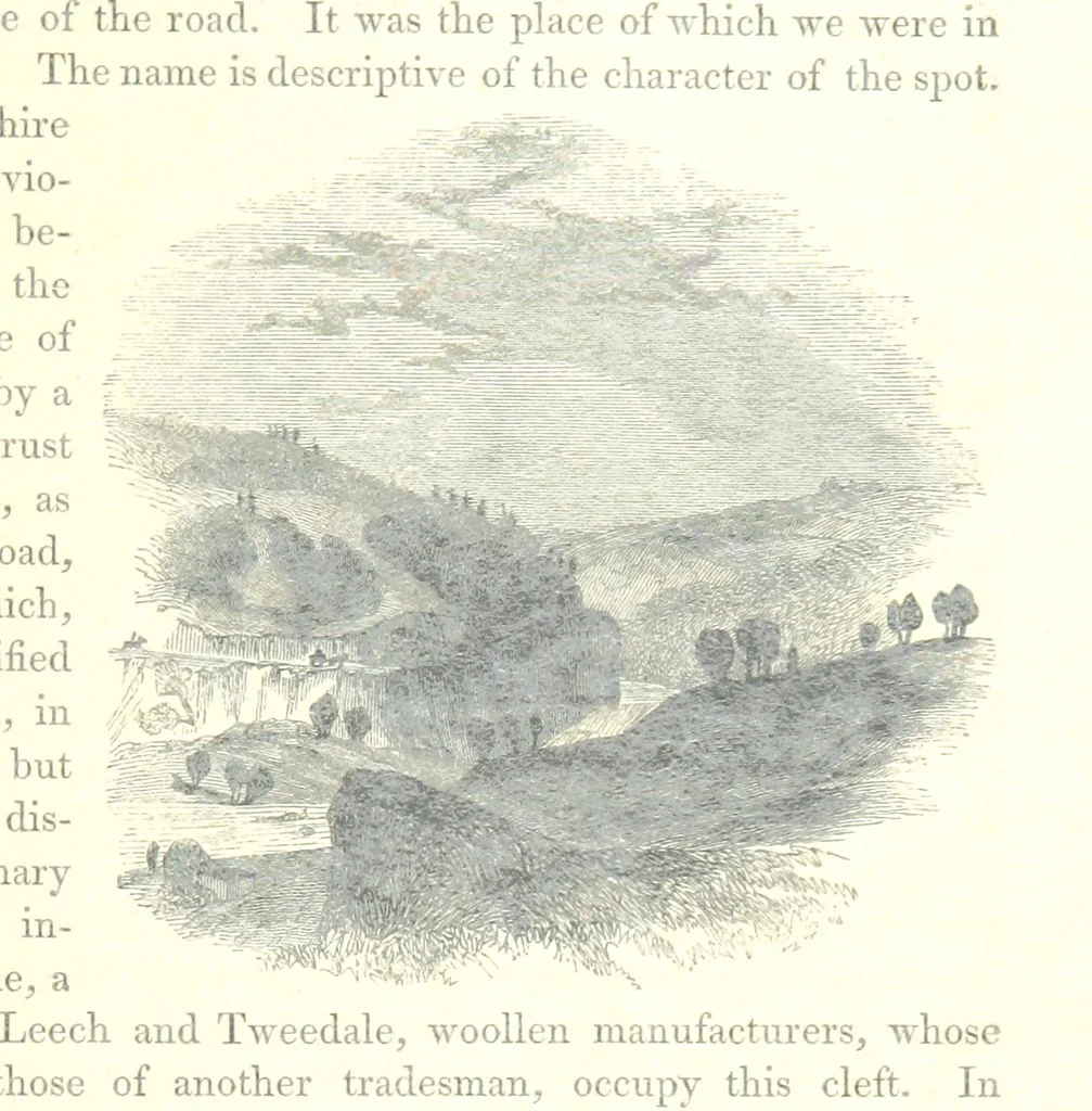 An illustration from The Pictorial History of the County of Lancaster, etc, 1844, leaf 181
