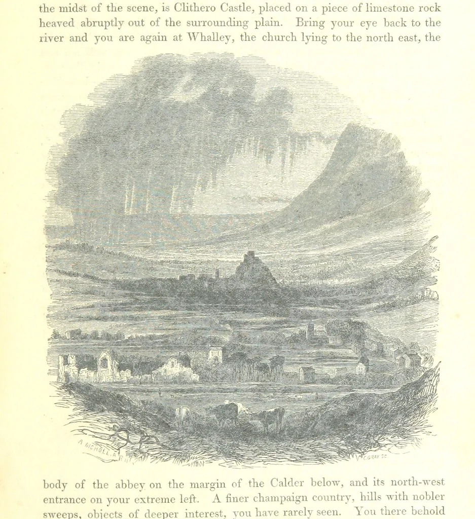 An illustration from The Pictorial History of the County of Lancaster, etc, 1844, leaf 209