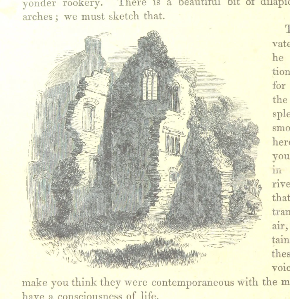 An illustration from The Pictorial History of the County of Lancaster, etc, 1844, leaf 218