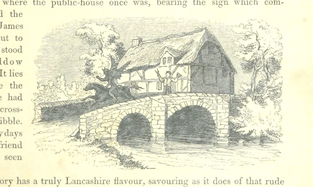 An illustration from The Pictorial History of the County of Lancaster, etc, 1844, leaf 225