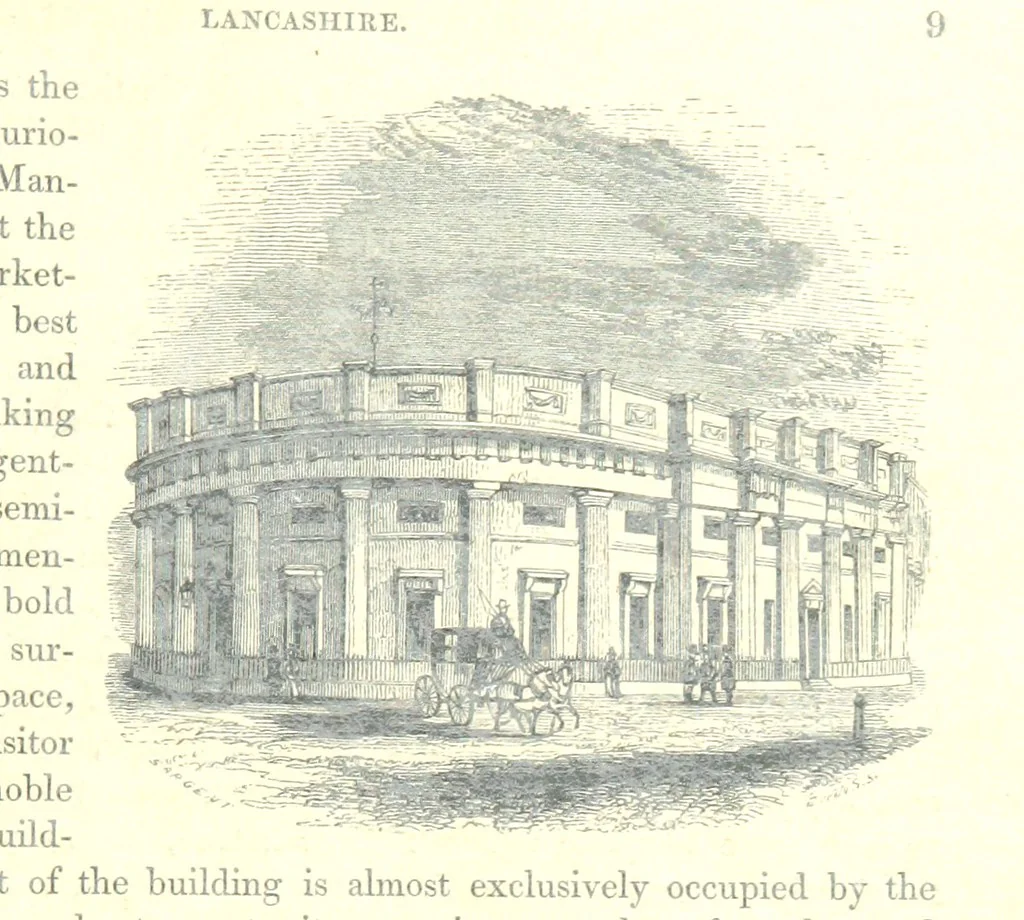 An illustration from The Pictorial History of the County of Lancaster, etc, 1844, leaf 23