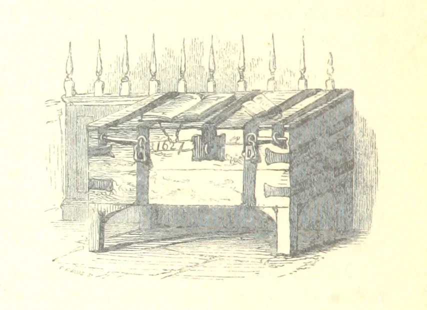 An illustration from The Pictorial History of the County of Lancaster, etc, 1844, leaf 232