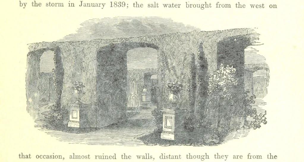 An illustration from The Pictorial History of the County of Lancaster, etc, 1844, leaf 245