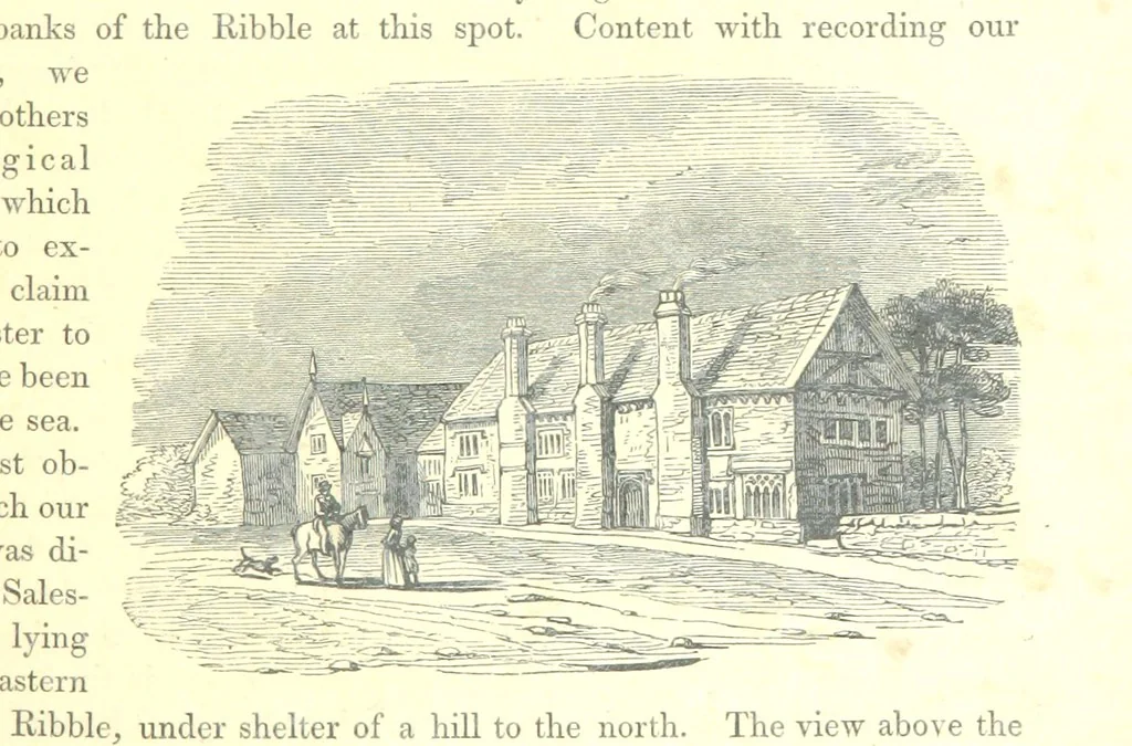 An illustration from The Pictorial History of the County of Lancaster, etc, 1844, leaf 247