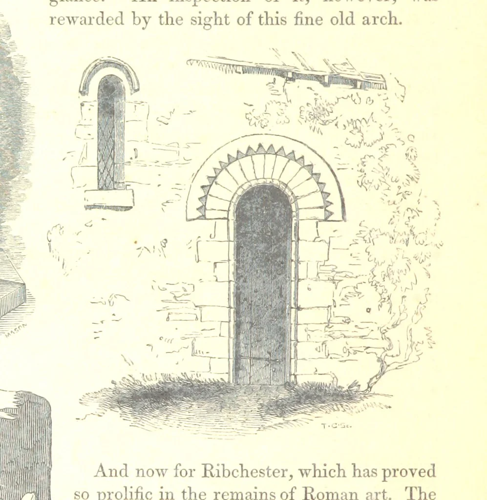 An illustration from The Pictorial History of the County of Lancaster, etc, 1844, leaf 252