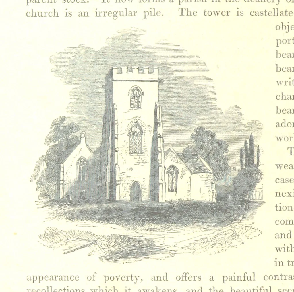 An illustration from The Pictorial History of the County of Lancaster, etc, 1844, leaf 254