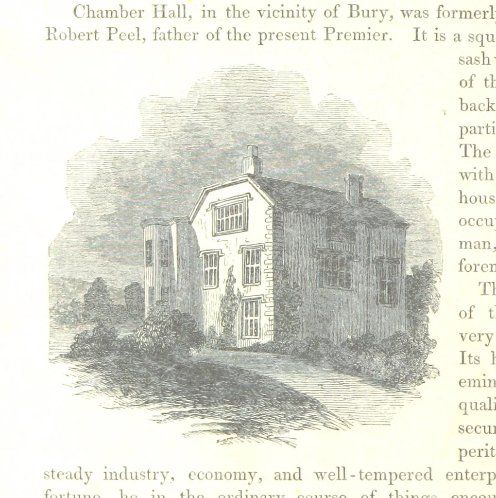 An illustration from The Pictorial History of the County of Lancaster, etc, 1844, leaf 264
