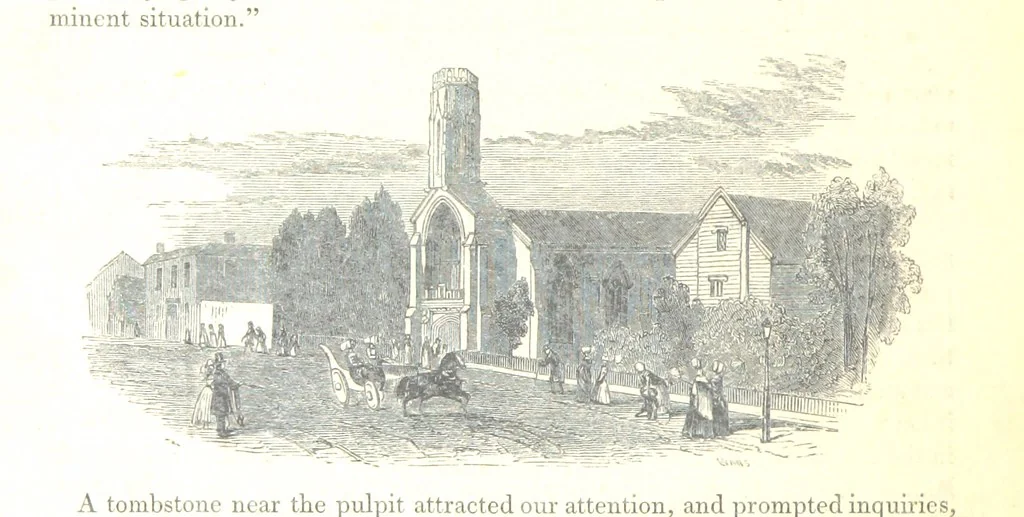 An illustration from The Pictorial History of the County of Lancaster, etc, 1844, leaf 268