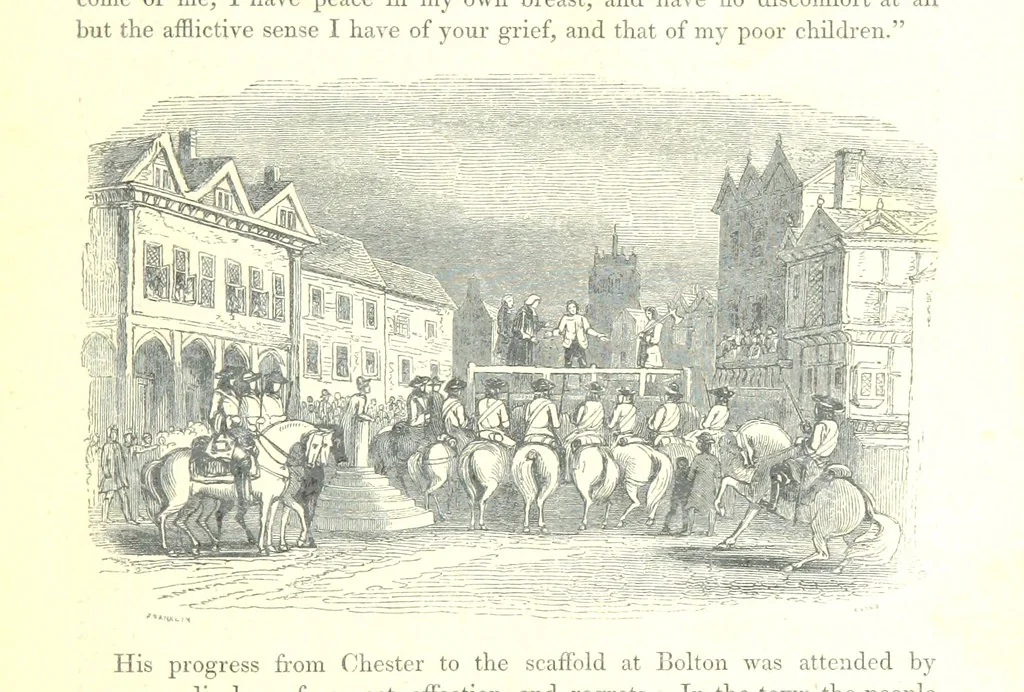 An illustration from The Pictorial History of the County of Lancaster, etc, 1844, leaf 281