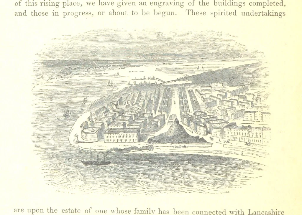 An illustration from The Pictorial History of the County of Lancaster, etc, 1844, leaf 310