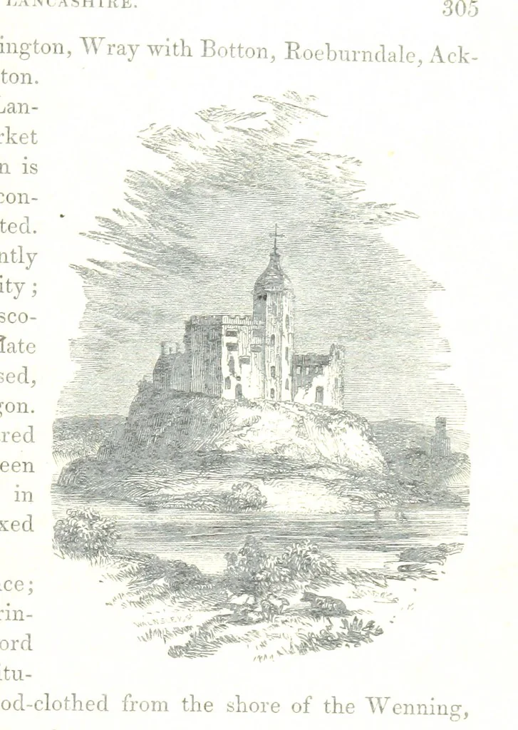 An illustration from The Pictorial History of the County of Lancaster, etc, 1844, leaf 319