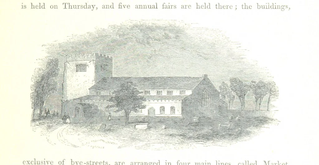 An illustration from The Pictorial History of the County of Lancaster, etc, 1844, leaf 349