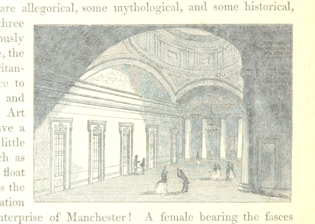 An illustration from The Pictorial History of the County of Lancaster, etc, 1844, leaf 52