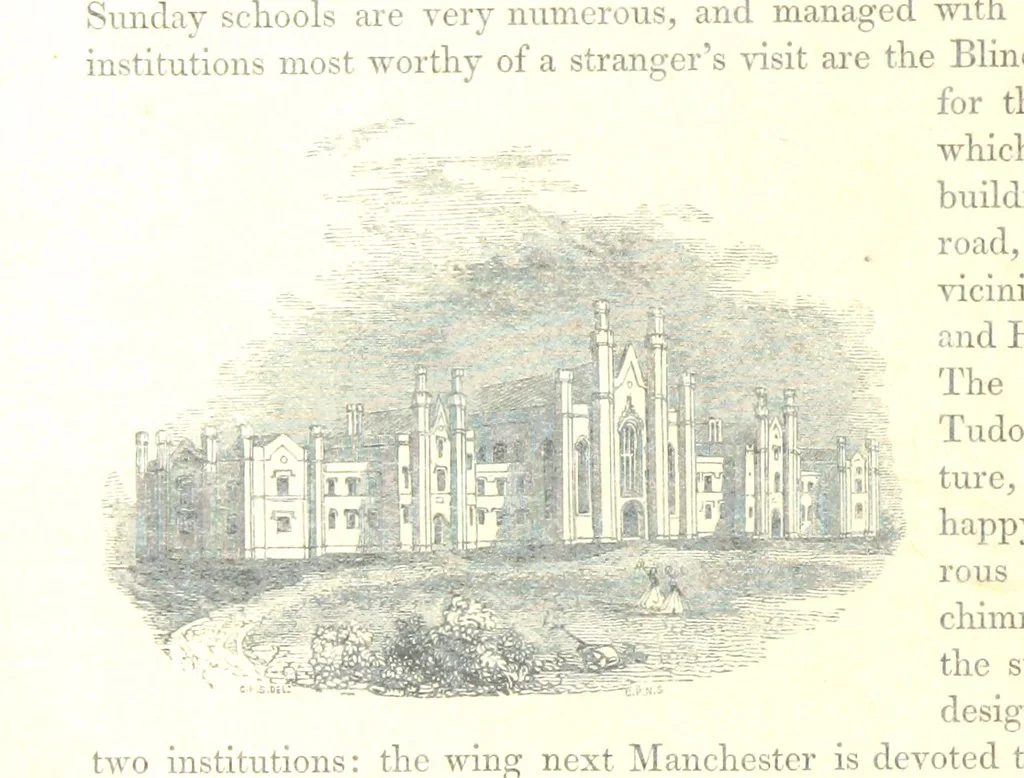 An illustration from The Pictorial History of the County of Lancaster, etc, 1844, leaf 68