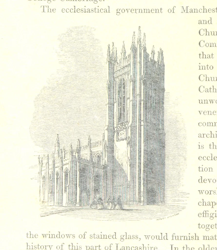 An illustration from The Pictorial History of the County of Lancaster, etc, 1844, leaf 70