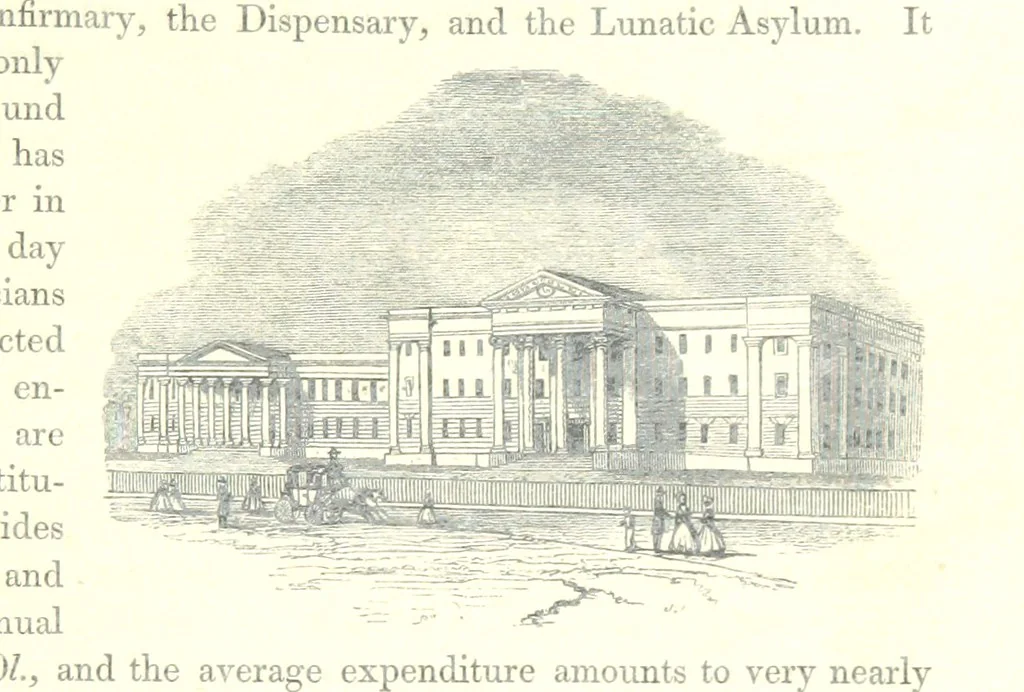 An illustration from The Pictorial History of the County of Lancaster, etc, 1844, leaf 87