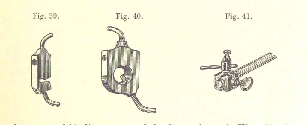 An illustration from A complete Treatise on the Electro-deposition of Metals ... Translated from the German of Dr. G. Langbein ... with additions by William T. Brannt ... Illustrated, etc, 1891, leaf 107