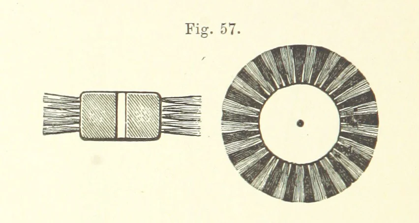 An illustration from A complete Treatise on the Electro-deposition of Metals ... Translated from the German of Dr. G. Langbein ... with additions by William T. Brannt ... Illustrated, etc, 1891, leaf 122