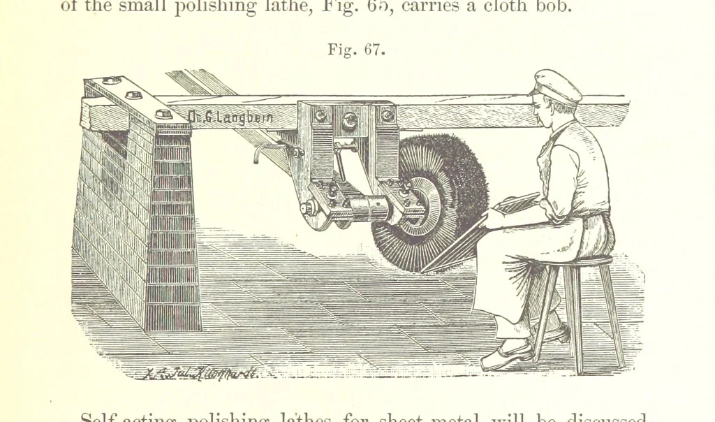 An illustration from A complete Treatise on the Electro-deposition of Metals ... Translated from the German of Dr. G. Langbein ... with additions by William T. Brannt ... Illustrated, etc, 1891, leaf 131