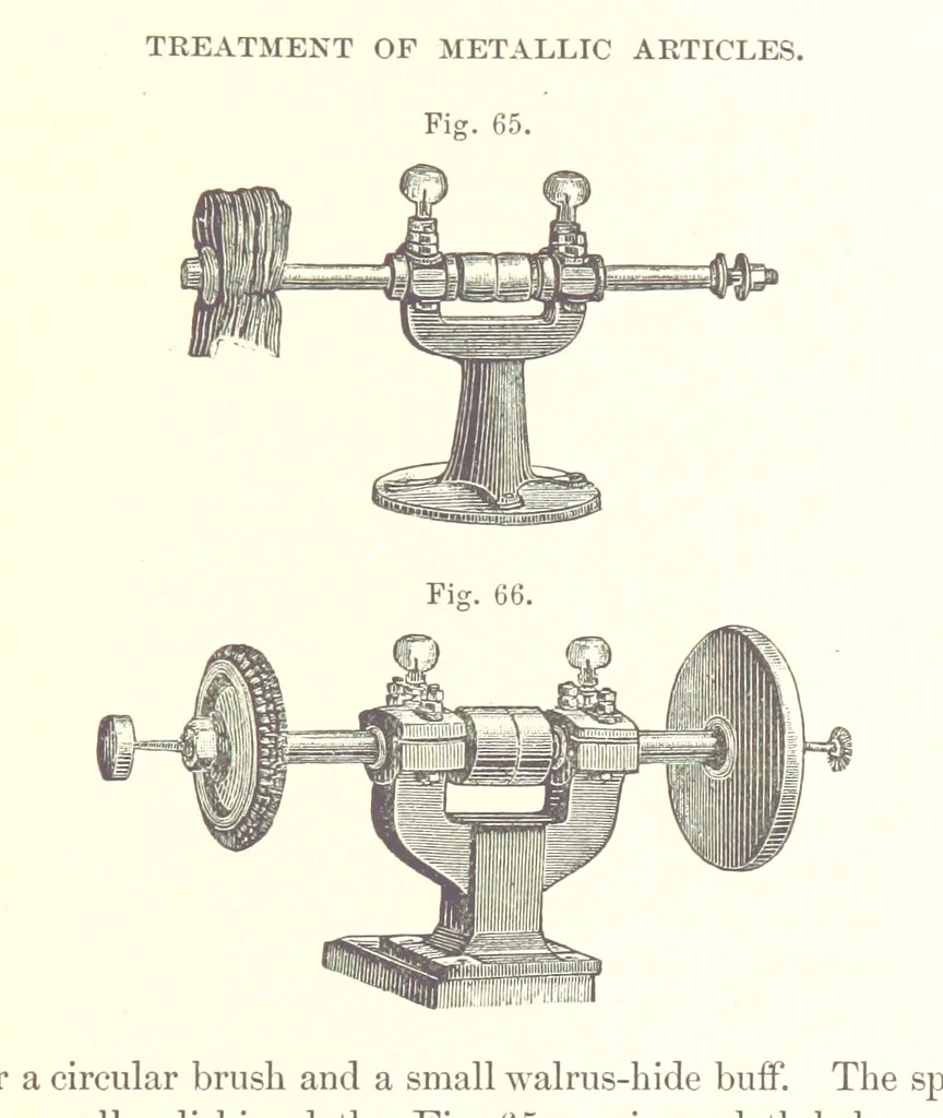 An illustration from A complete Treatise on the Electro-deposition of Metals ... Translated from the German of Dr. G. Langbein ... with additions by William T. Brannt ... Illustrated, etc, 1891, leaf 131