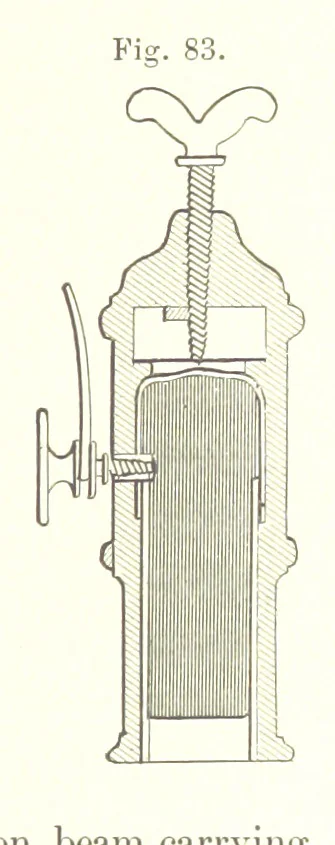 An illustration from A complete Treatise on the Electro-deposition of Metals ... Translated from the German of Dr. G. Langbein ... with additions by William T. Brannt ... Illustrated, etc, 1891, leaf 231