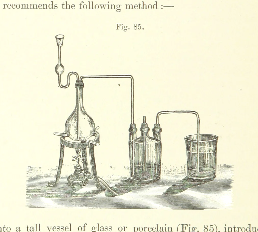 An illustration from A complete Treatise on the Electro-deposition of Metals ... Translated from the German of Dr. G. Langbein ... with additions by William T. Brannt ... Illustrated, etc, 1891, leaf 238