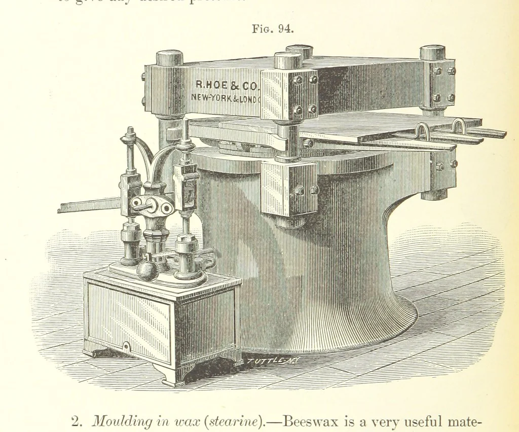An illustration from A complete Treatise on the Electro-deposition of Metals ... Translated from the German of Dr. G. Langbein ... with additions by William T. Brannt ... Illustrated, etc, 1891, leaf 306