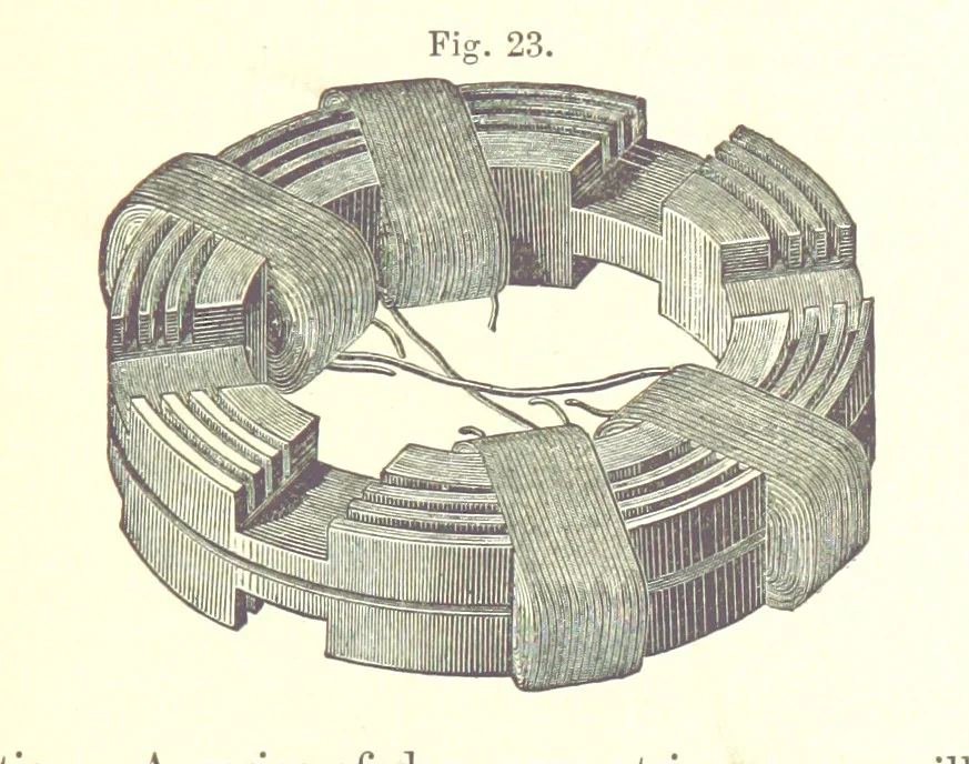 An illustration from A complete Treatise on the Electro-deposition of Metals ... Translated from the German of Dr. G. Langbein ... with additions by William T. Brannt ... Illustrated, etc, 1891, leaf 85