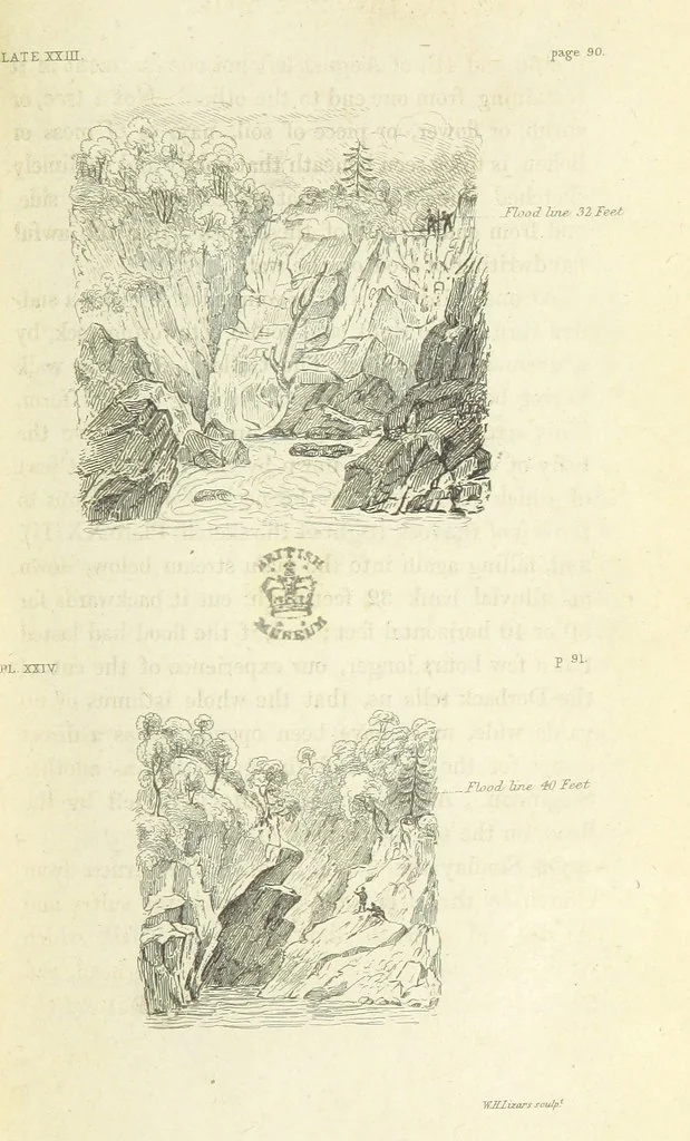 An illustration from An Account of the great Floods of August 1829, in the Province of Moray, and adjoining districts, 1830, leaf 155