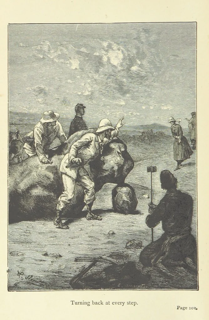 An illustration from The Secret of the Magian: or, the mystery of Ecbatana, etc. [A tale, 1892, leaf 130