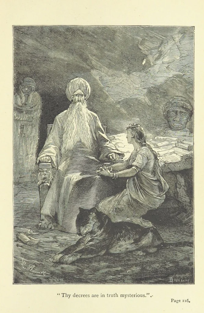 An illustration from The Secret of the Magian: or, the mystery of Ecbatana, etc. [A tale, 1892, leaf 145